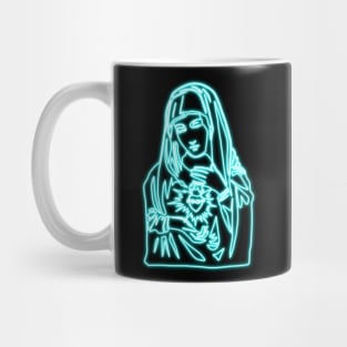 Blue Neon - Immaculate Heart of Mary Mug